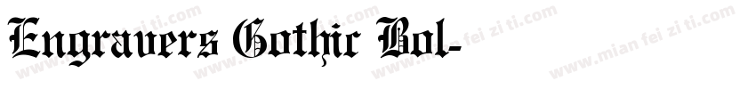 Engravers Gothic Bol字体转换